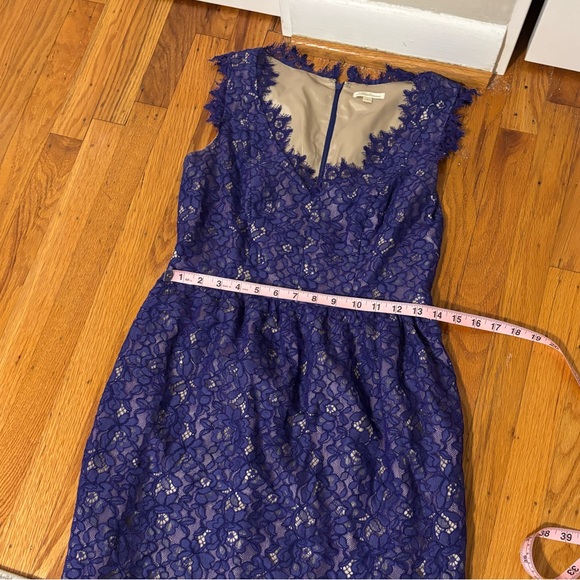 Shoshanna Lace Sierra Purple Dress Size 4 - Picture 4 of 6